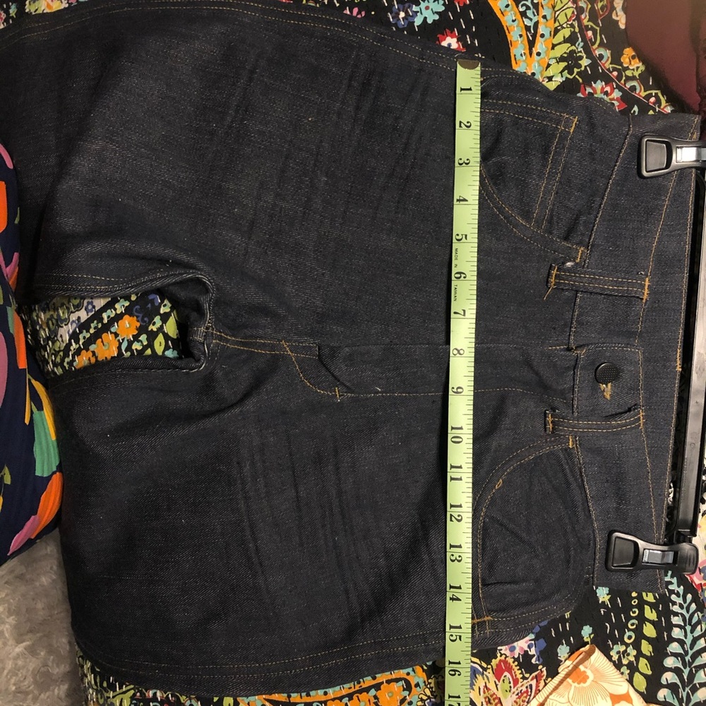 Dark wash straight leg vintage 70s jeans